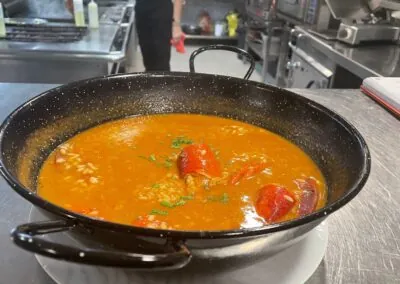 arroz caldoso de bogavante en Comarruga El Vendrell