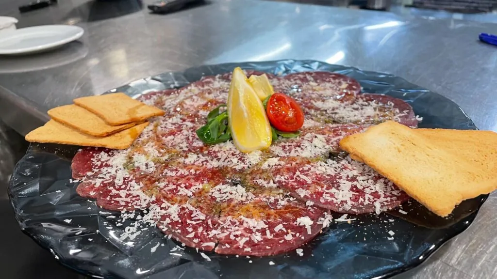 carpaccio restaurante en El Vendrell Tarragona Comarruga